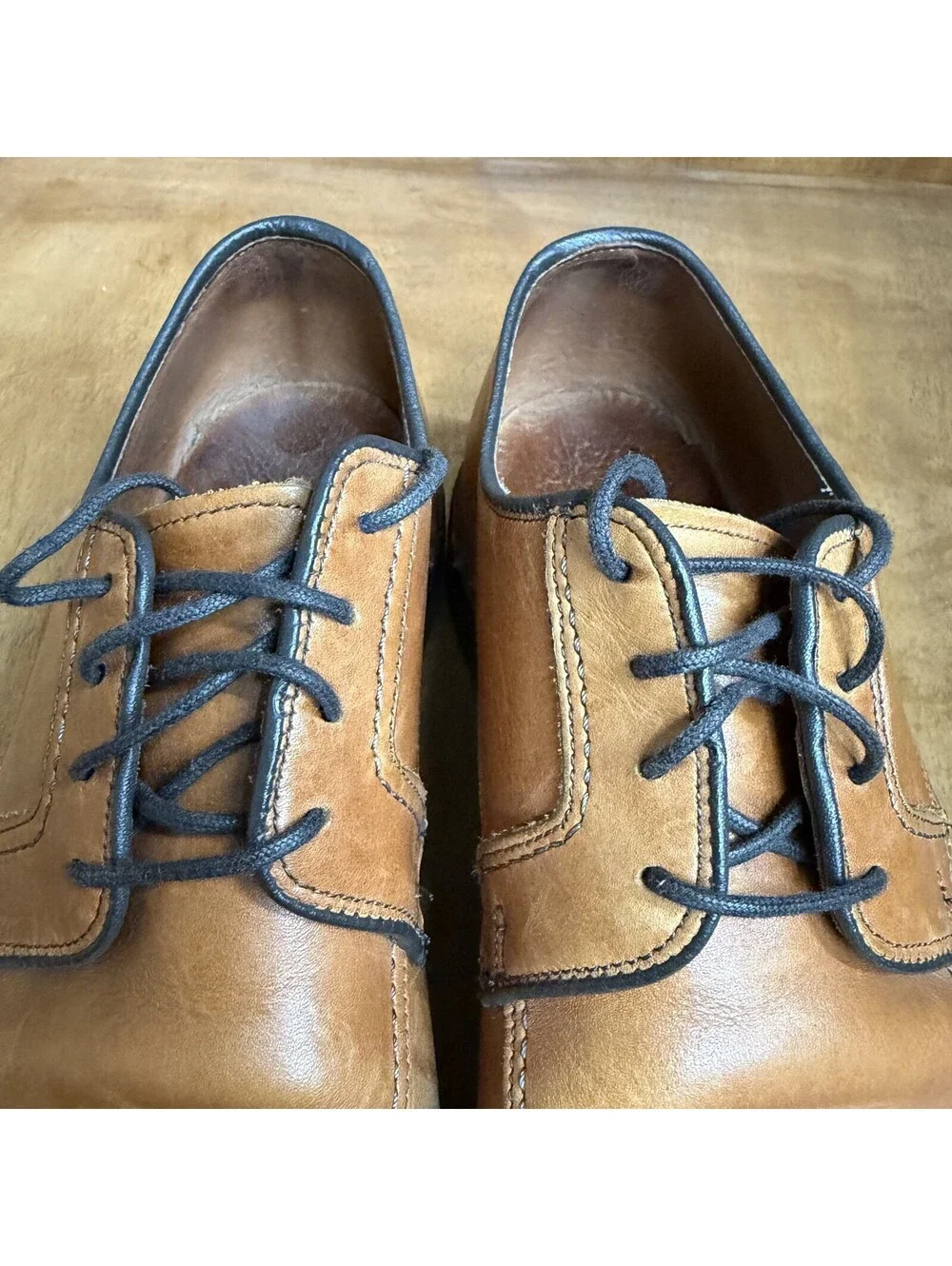 Allen Edmonds Malone Shoes Mens 11 D Brown Leather Split Toe Casual Derby USA
